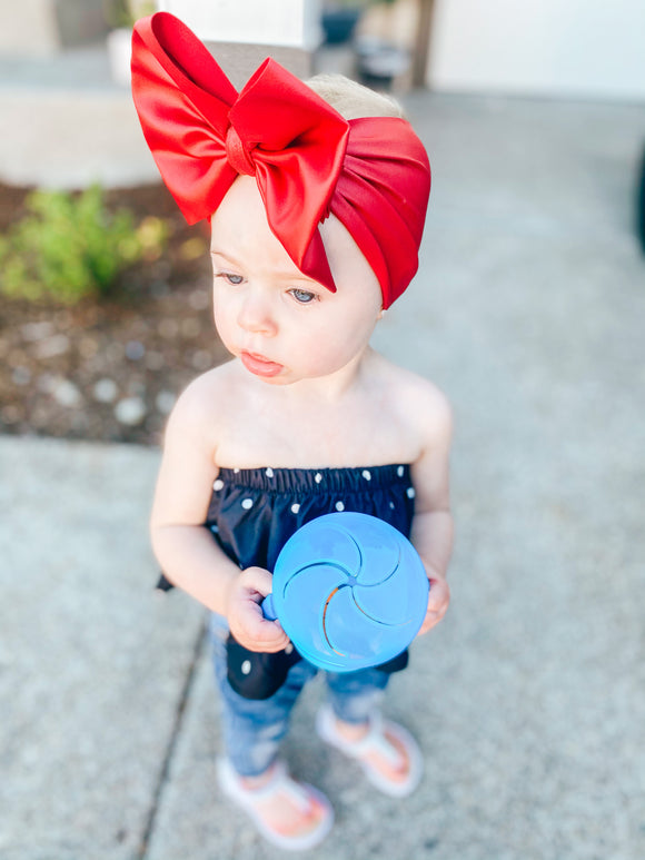 Matte Red Swim Bow