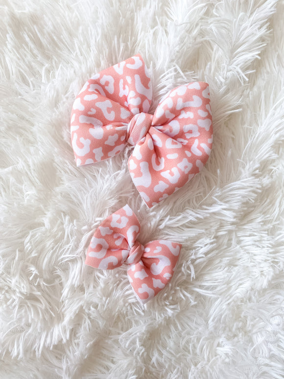 Peach Leopard Puff