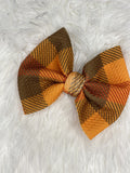 Brown & Orange Plaid