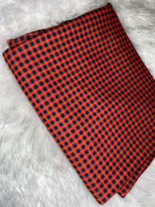 Black and Red Gingham