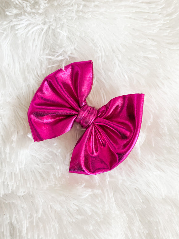 Hot Pink Swim Bow