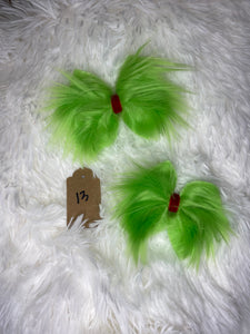 Green Fur 13 Clip Set